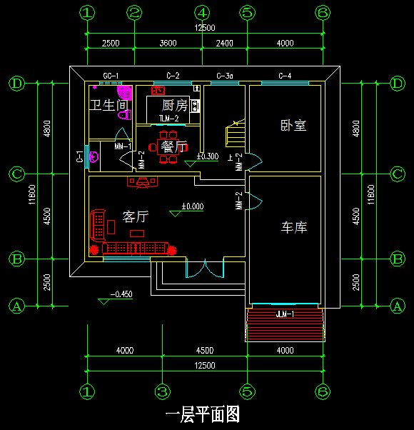 经典小三屋别墅户型推荐 带平面图(图2) 经典小三屋别墅户型推荐 带平面图(图2)