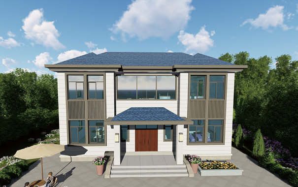 三世同堂就建轻钢别墅(图2) 睿婕轻钢别墅