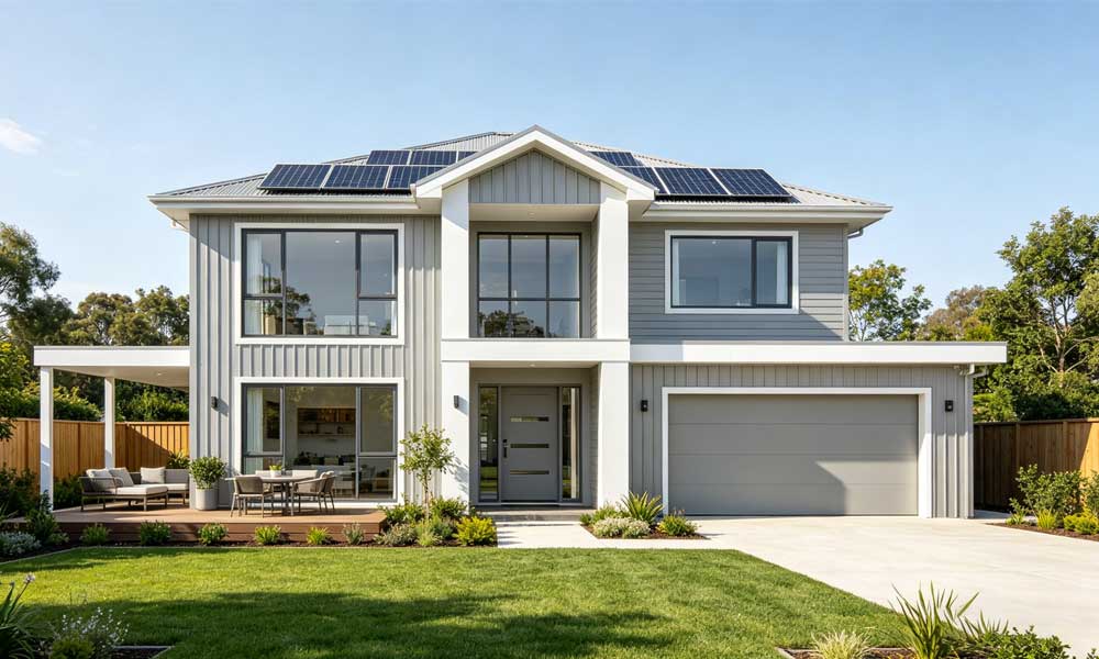 汉良现代简约轻钢别墅，这才是年轻人想要的家(图1)