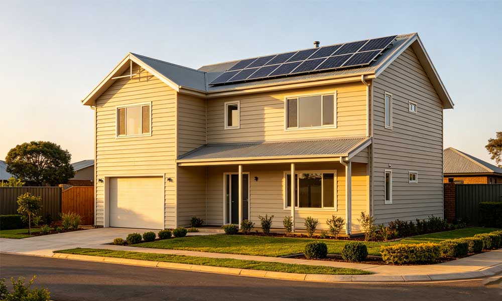 汉良睿婕轻钢别墅：出口非洲的光伏储能住宅，从铁皮屋到绿色别墅(图1)