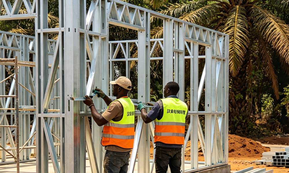 非洲开发商为何疯狂下单？汉良睿婕轻钢别墅+光伏储能的三大优势(图1)