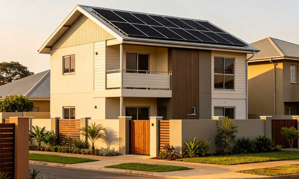 汉良睿婕轻钢别墅出口非洲：光伏储能创新，重新定义民生经济适用房(图1)