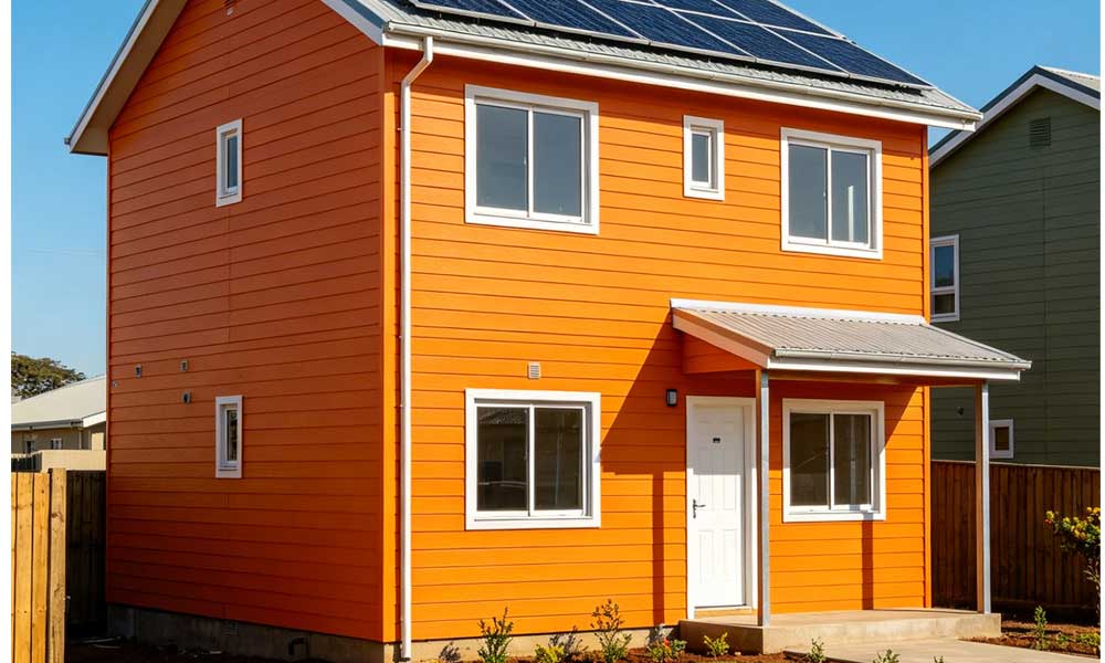 非洲国家轻钢别墅加装太阳能光伏板有哪些优势？(图2)