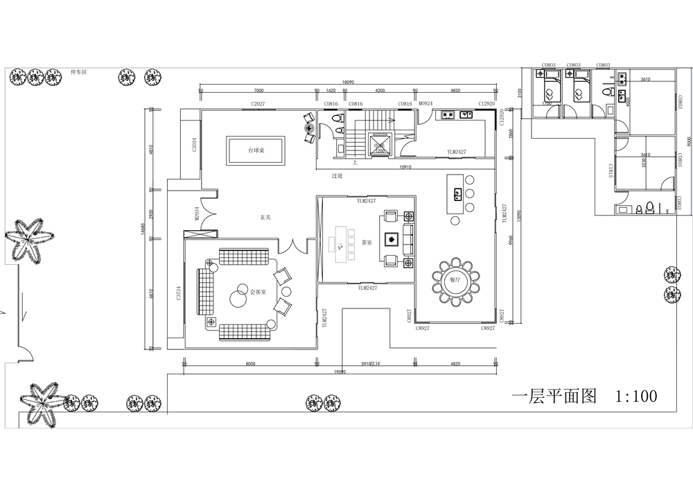 睿婕3层现代风格轻钢别墅(图4)